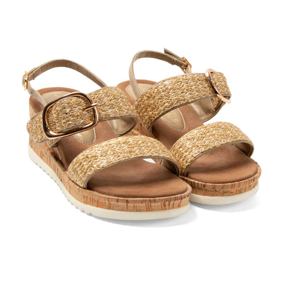 Carla DamenSandalen Raffia Gold
