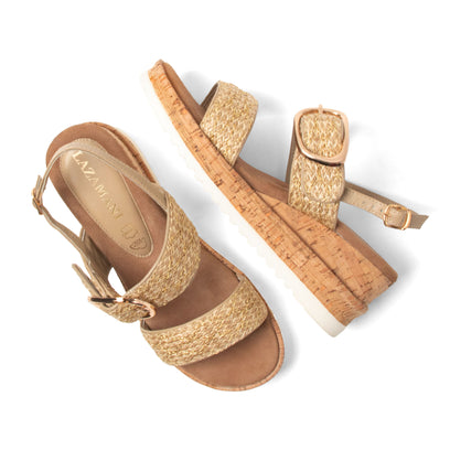 Carla DamenSandalen Raffia Gold