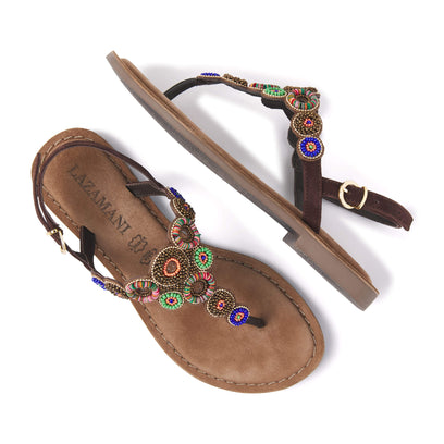 Damen Sandalen 75.314 Brown-Multi