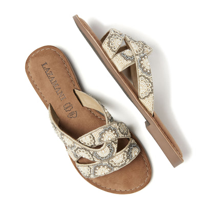 Damen-Pantoletten 75.363 Beige