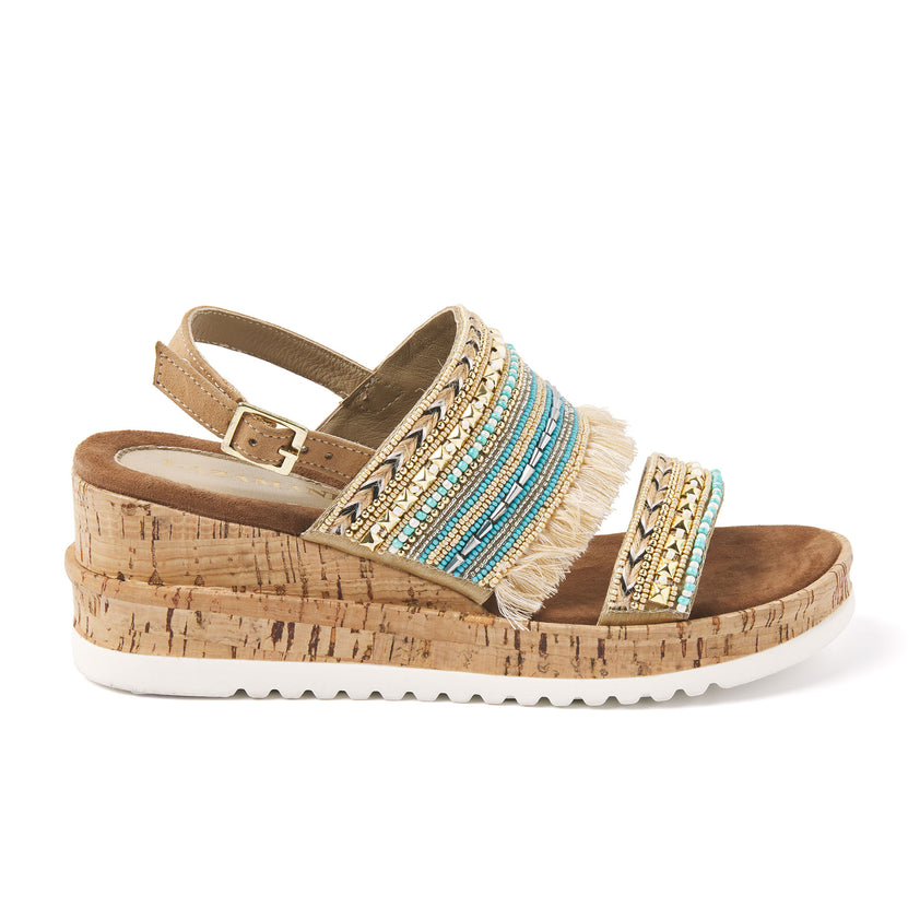 Damen Sandalen 75.399 Beige