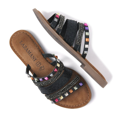 Damen Pantoletten 75.403 Black Combi