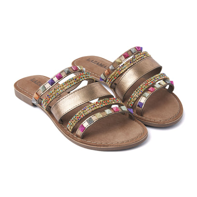 Damen Pantoletten 75.403 Copper Combi