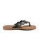 Soe Damen Leder Zehentrenner Black
