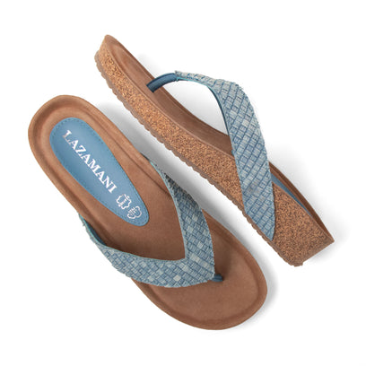 Laura Damen Pantoletten Denim