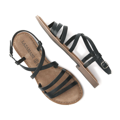 Lucy Damen Ledersandalen Black