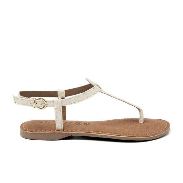 Damen Leder-Sandalen 75.606 Off-White Damen Leder-Sandalen 75.606 Off-White