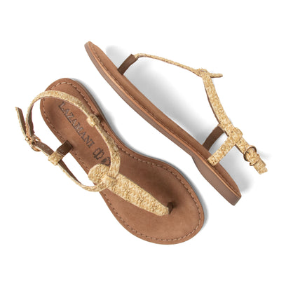 Dia Damen Sandalen Raffia Gold