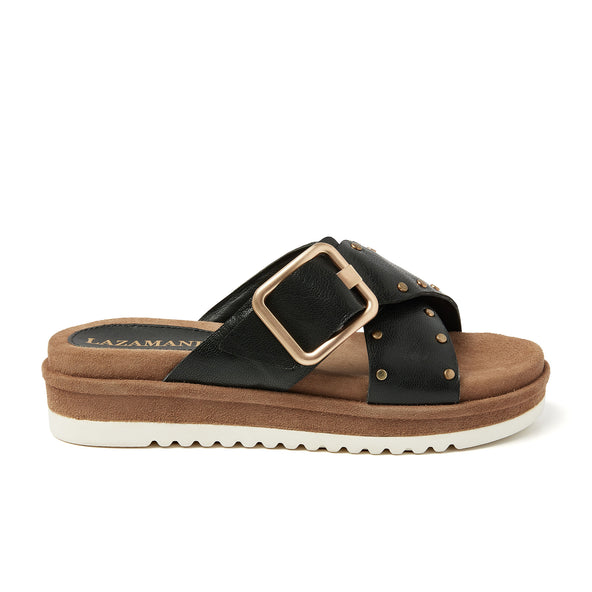 Damen Leder-Pantoletten 75.843 Black Damen Leder-Pantoletten 75.843 Black