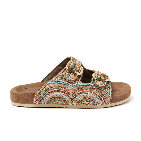 Remi Damen-Pantoletten Taupe Remi Damen-Pantoletten Taupe