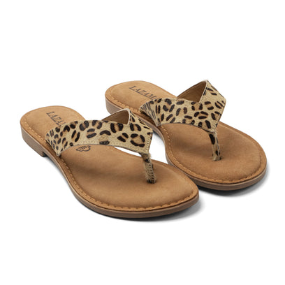 Jule Damen Zehentrenner Leopard