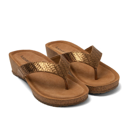 Leia Damen Zehentrenner Copper