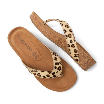 Leia Damen Zehentrenner Leopard
