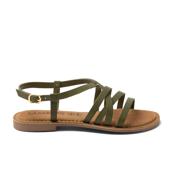 Zuza Damen Ledersandalen Green Zuza Damen Ledersandalen Green