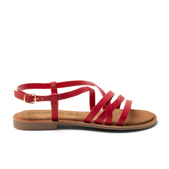 Zuza Damen Ledersandalen Red Zuza Damen Ledersandalen Red