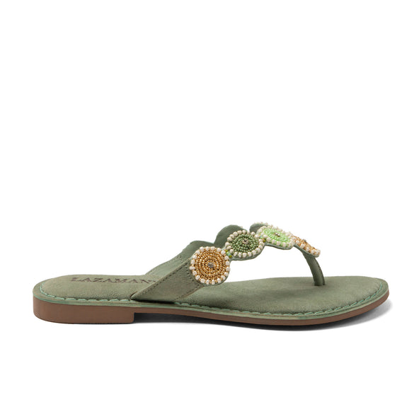 Loua Damen Wildleder-Zehentrenner Mint Loua Damen Wildleder-Zehentrenner Mint