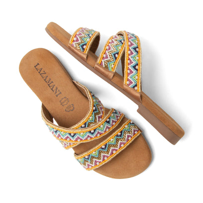 Aaf Damen-Pantoletten Multi
