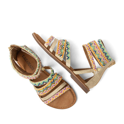 Fem Damen Sandalen Gold