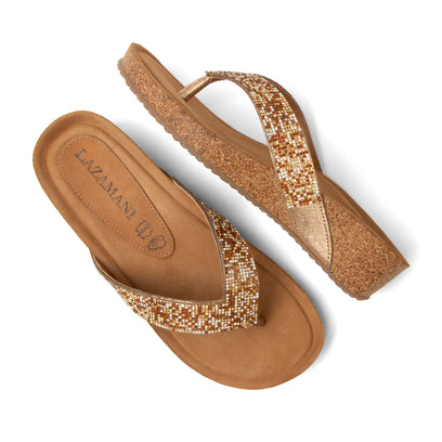 Sky Damen Zehentrenner Beige