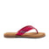 Tess Damen Leder-Zehentrenner Fuxia