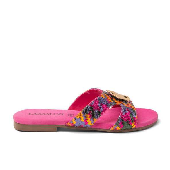 Hailey Damen Leder-Pantoletten Fuxia Hailey Damen Leder-Pantoletten Fuxia