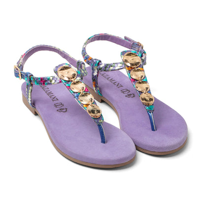 Lynn Damen Leder-Sandalen Lilac
