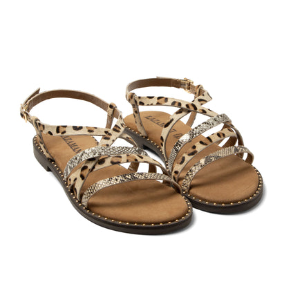 Yuna Damen Sandalen Beige
