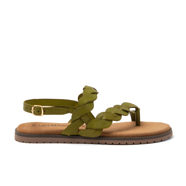 Jona Damen Leder-Sandalen Green Jona Damen Leder-Sandalen Green