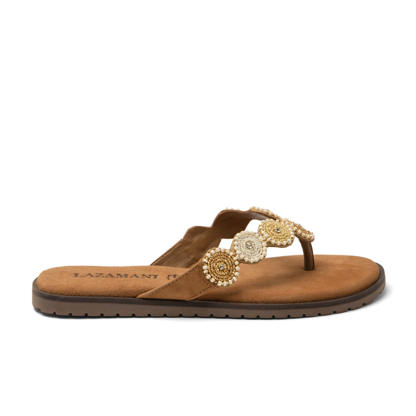 Mey Damen Zehentrenner Beige