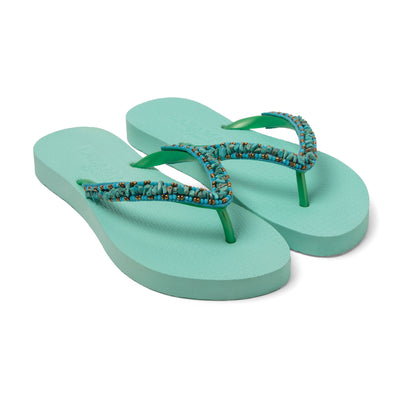 Palma Beach Damen Flip Flops Aqua
