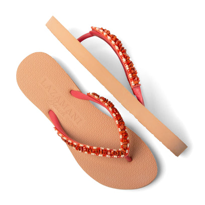 Palma Beach Damen Flip Flops Coral