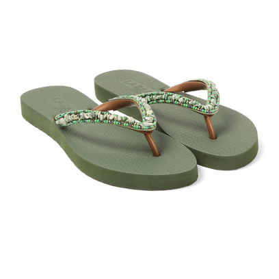 Palma Beach Damen Flip Flops Green