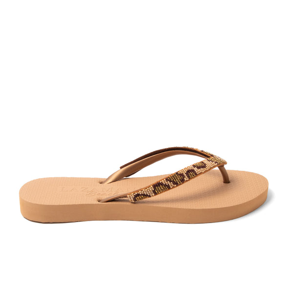 Lanzarote Beach Damen Flip Flops Leopard Brown Lanzarote Beach Damen Flip Flops Leopard Brown