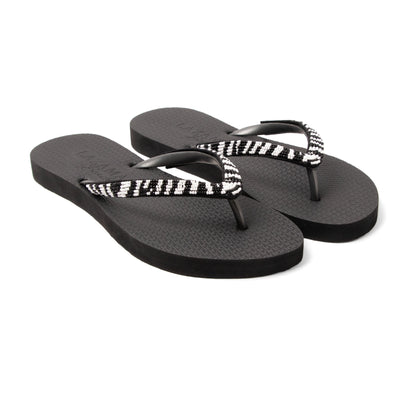 Lanzarote Beach Damen Flip Flops Zebra