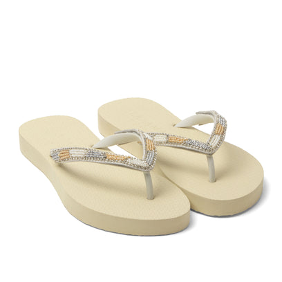 Fraser Beach Damen Flip Flops Offwhite