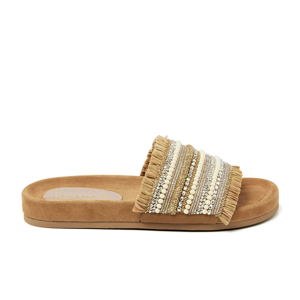 Damen Pantoletten 85.558 Tan Damen Pantoletten 85.558 Tan