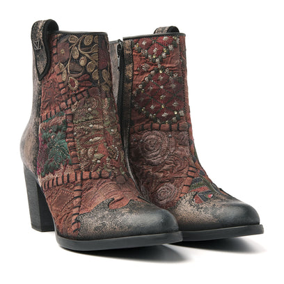 Damen-Stiefeletten 85.605 Bronze