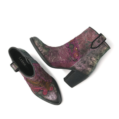 Damen-Stiefeletten 85.605 Purple-Disco