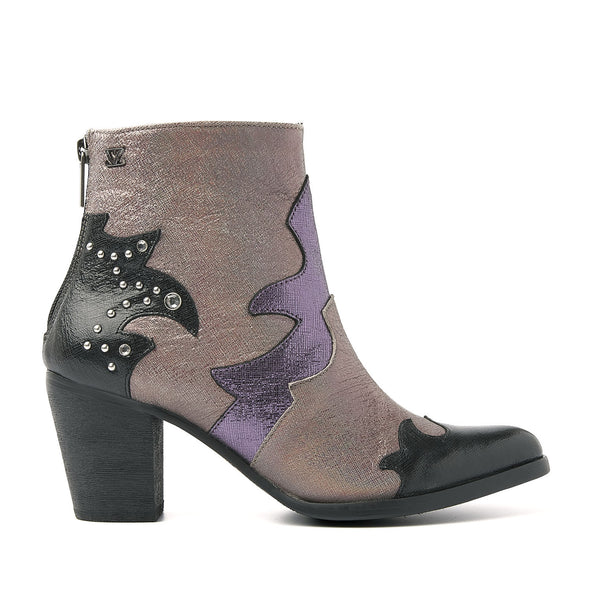 Damen-Stiefeletten 85.609 Purple-Multi Damen-Stiefeletten 85.609 Purple-Multi