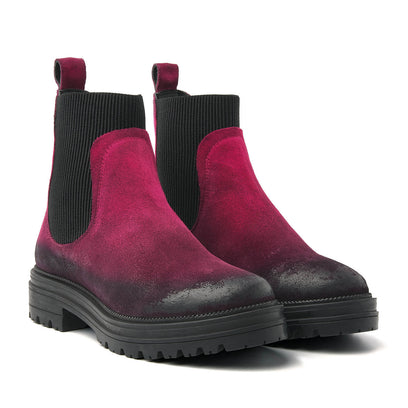 Chelsea-Boots Damen 85.611 Fuxia