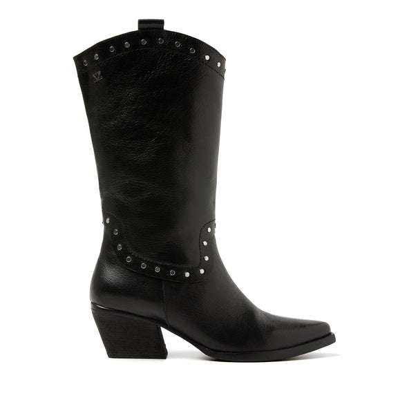 Noël Damen Leder-Stiefel Black Noël Damen Leder-Stiefel Black