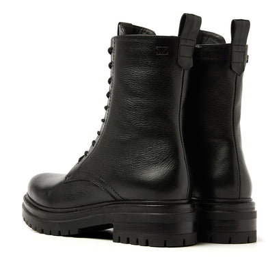 Alize Damen Leder-Schnürboots Black