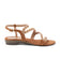 Camila Damen Wildleder-Sandalen Cognac