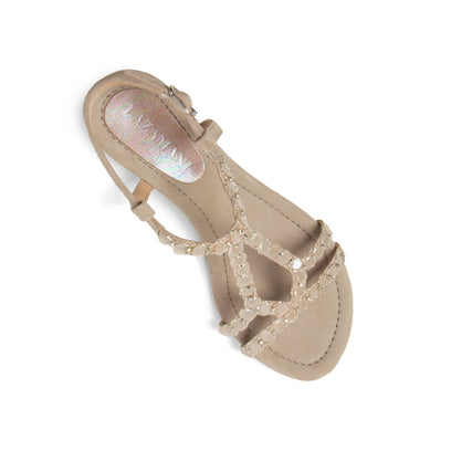Izarra Damen Wildleder-Sandalen Biscuit