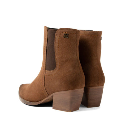 Annie Damen Wildleder Stiefeletten Tan