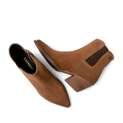 Annie Damen Wildleder Stiefeletten Tan