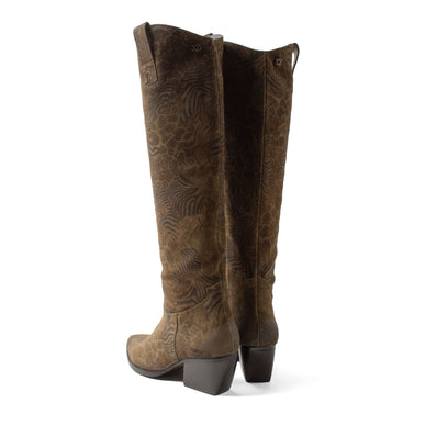 Adaline Damen Wildleder-Stiefel Khaki