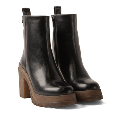 Rowan Damen Leder-Boots Black