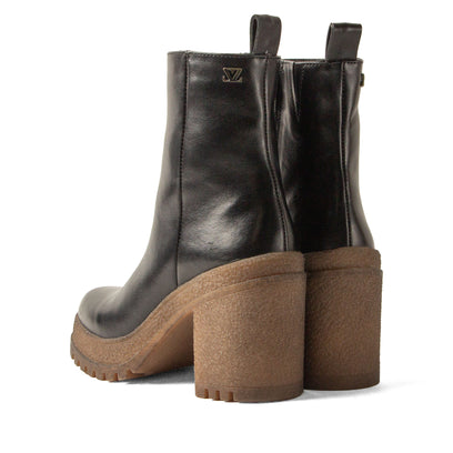 Rowan Damen Leder-Boots Black