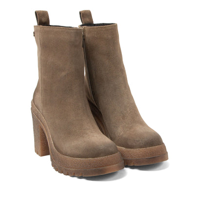 Rowan Damen Wildleder-Boots Taupe
